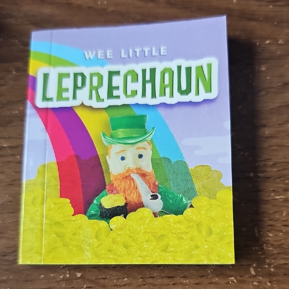 NIB Wee Little Leprechaun Figurine W Story Book By Sarah O'Brien Collectible Set - Picture 5 of 6